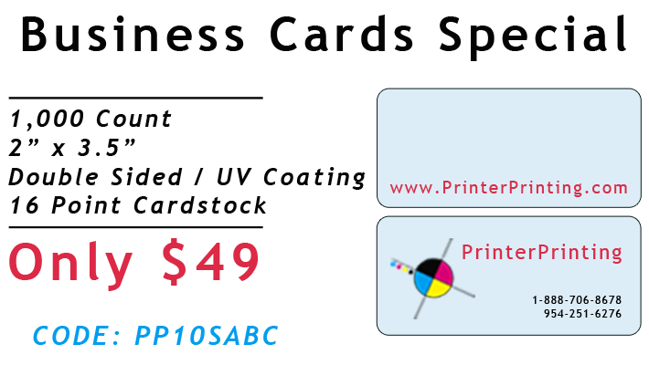 Business Card Printing Special